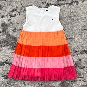 Tommy Hilfiger Girls Sleeveless Pleated Dress